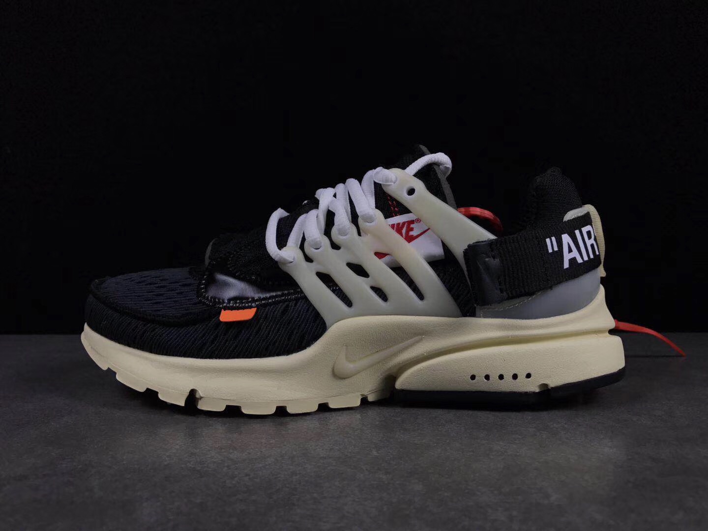 Off White x Nike Air Presto Black White Shoes - Click Image to Close